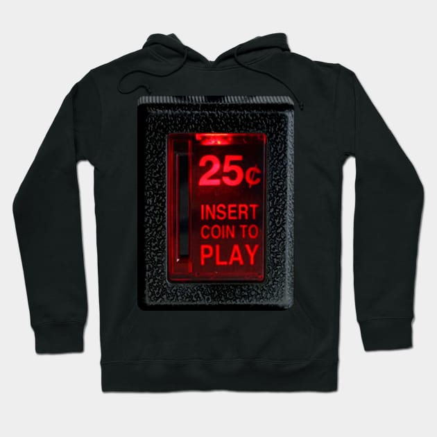 Retro Arcade )( Insert Coin To Play Hoodie by darklordpug